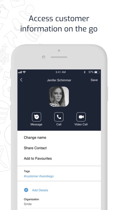 Vonexta UC iPhone screenshot 3 - Productivity app