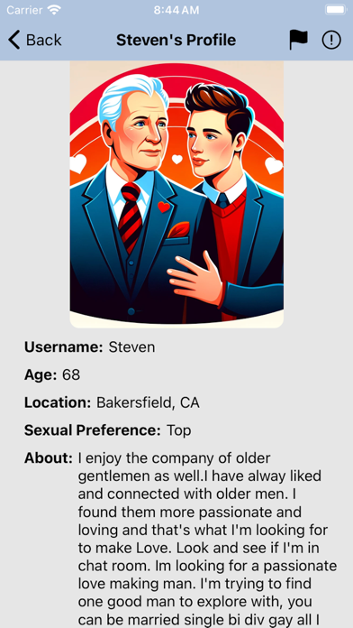 Gay Older Men Chat Screenshot