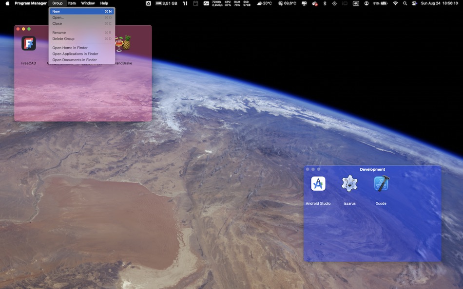#9. Program Manager (macOS) By: Endre Olah