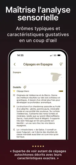 Capture d'écran de Profils De Vins & Cépages sur iPhone 3