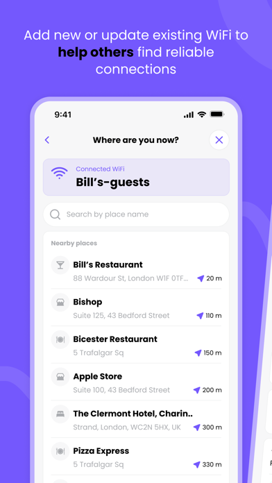 Purple - WiFi Map screenshot