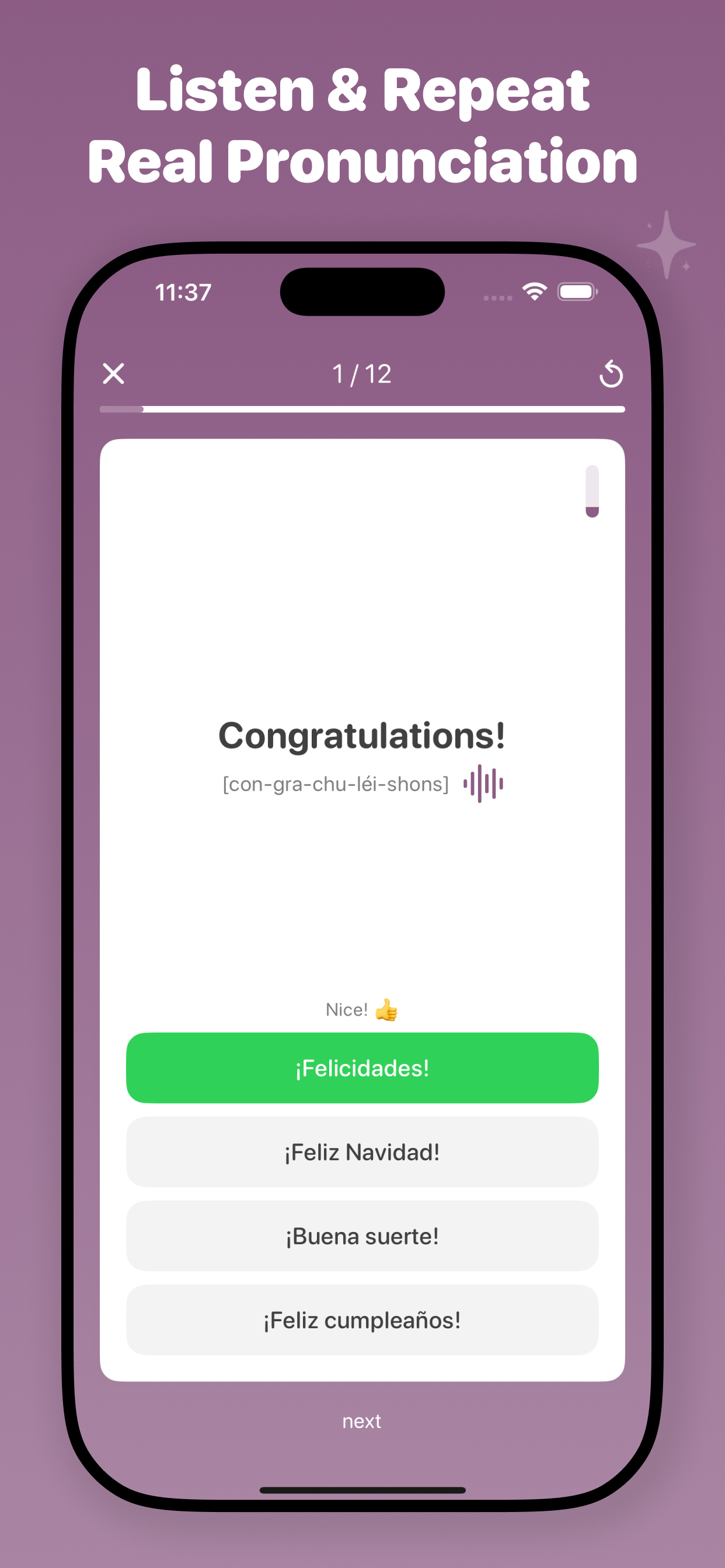 Relang: Language Flashcards screenshot 2