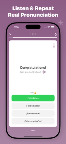 Relang: Language Flashcards Screenshot 2 of 5