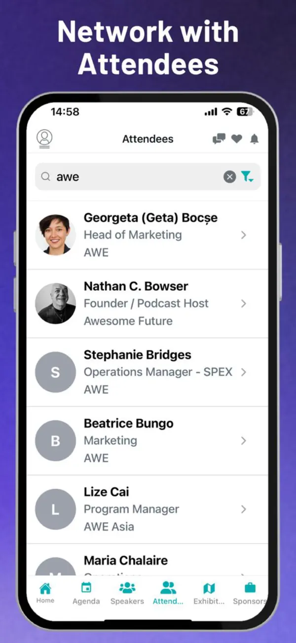 Screenshot #1 pour AWE and United XR Events