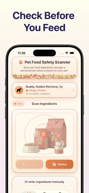 Pet Food Safety Scanner screenshot 1