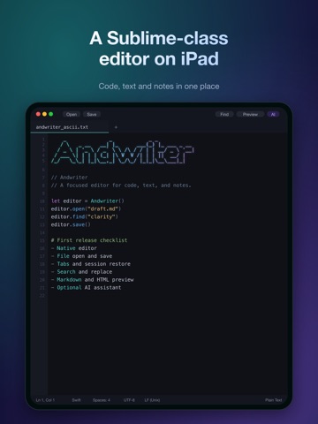 Andwriter ipad screenshot 2