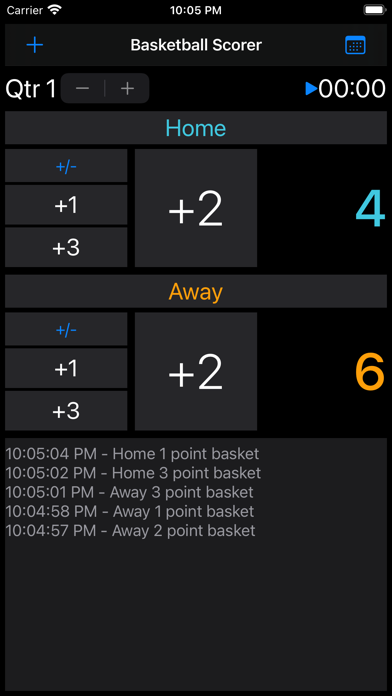 Screenshot 1 of Basketball Scorer App App
