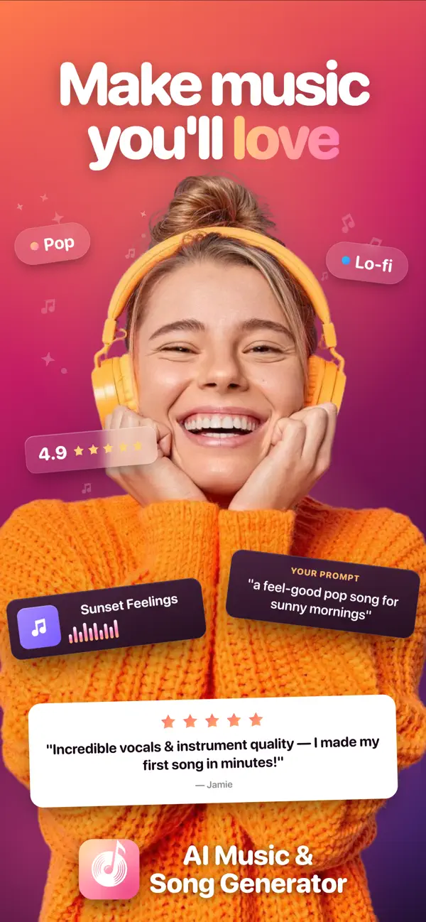 Screenshot #1 pour AI Music · Song Generator