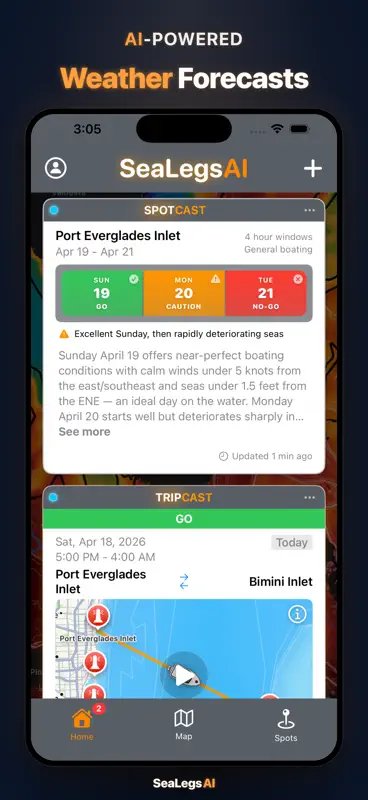 SeaLegs AI: Marine Forecasts screenshot 1 of 7