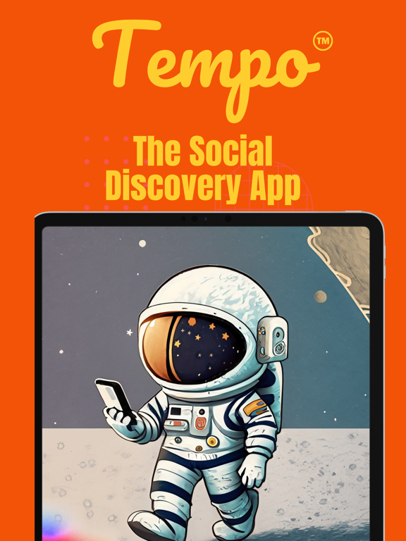 Tempo - Social Discovery iPad screenshot 1 - Social Networking app