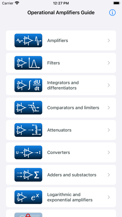 Screenshot #1 pour Operational Amplifiers Guide