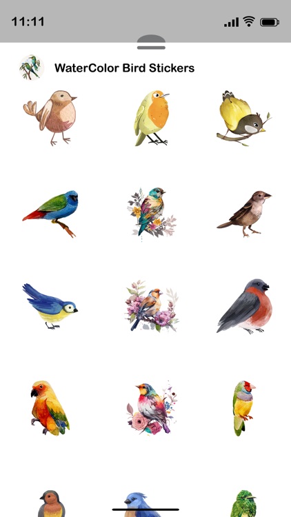 Watercolor Birds Stickers screenshot-3