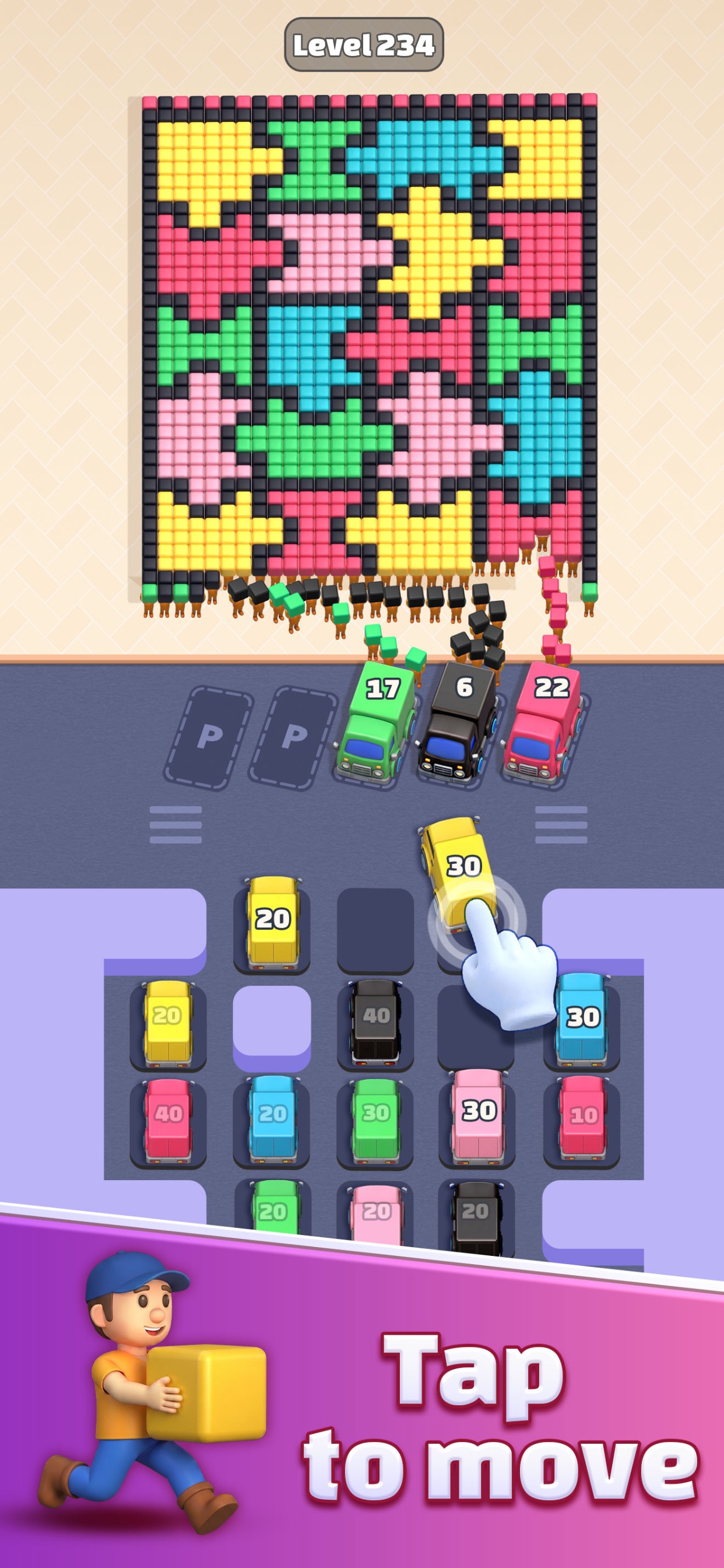 Screenshot 1 of Pixel Hunt: Truck Flow Puzzle