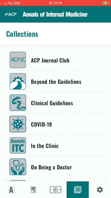 Annals of Internal Medicine Screenshot