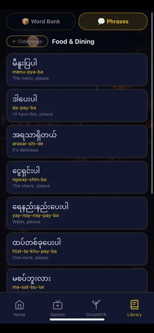 BurmaLang : Learn Burmese screenshot 3