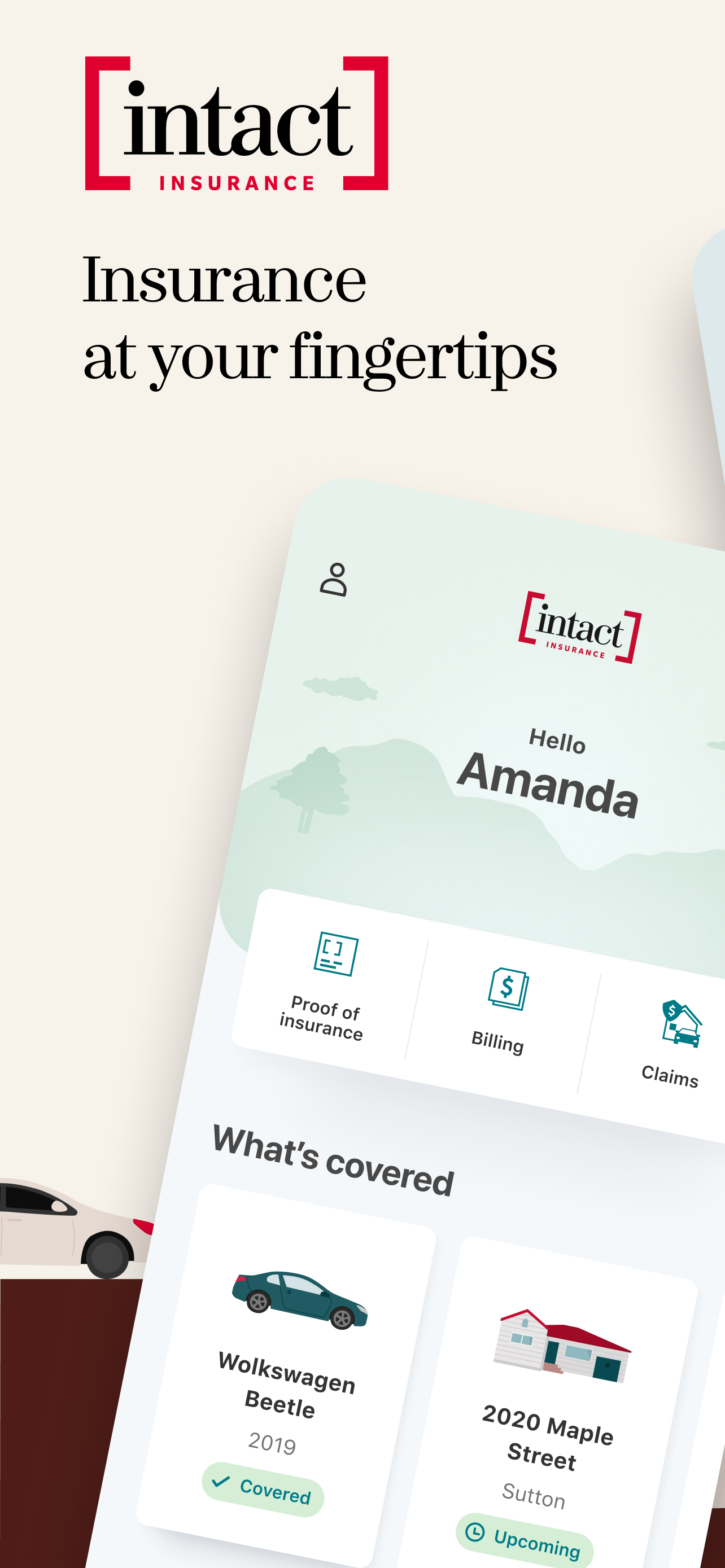 Intact Insurance: Mobile app