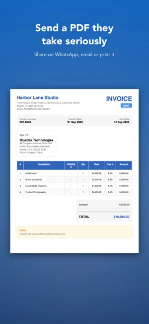 Invoice & Receipt Maker screenshot 3