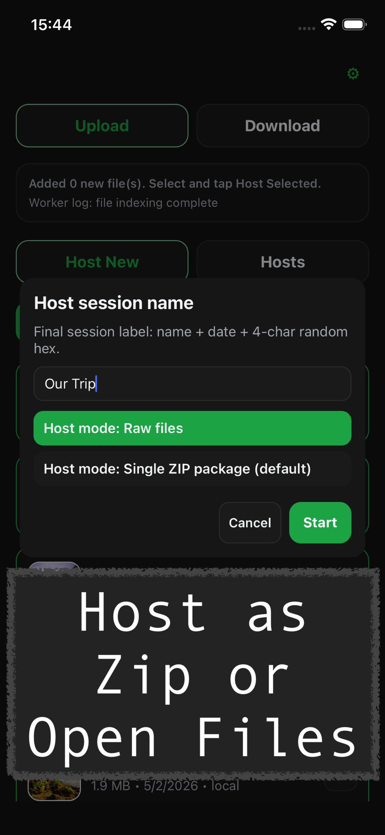 PearDrop - File Sharing