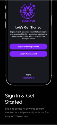 Socify AI - Content Creator screenshot