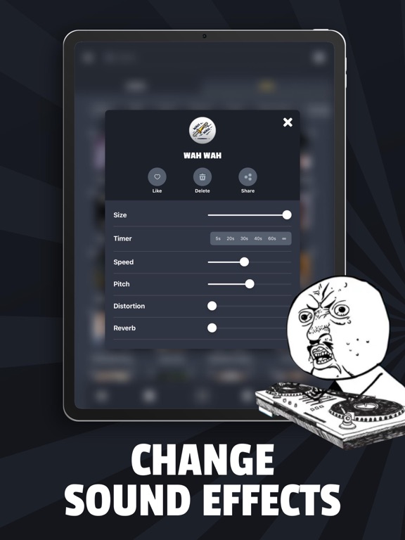 Sounds Effects by Whatsticker iPad screenshot 6 - Entertainment app
