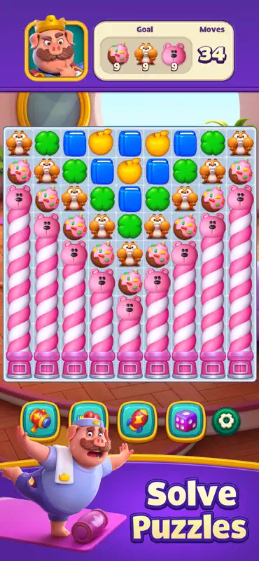 Piggy Kingdom - Match 3 Games screenshot 2 of 10