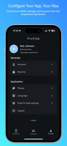 Respondr PTT screenshot