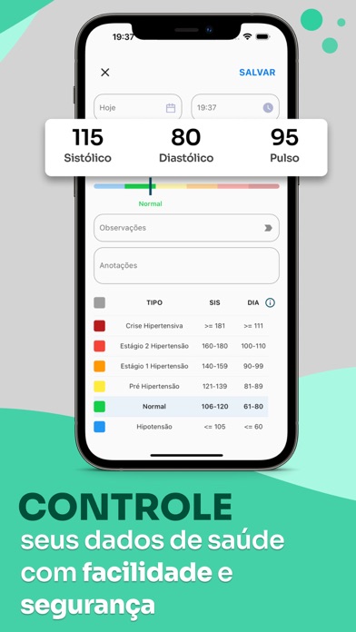 Screenshot #1 pour Medidor de pressão: Anotar