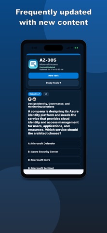 AZ-305 Practice Test screenshot