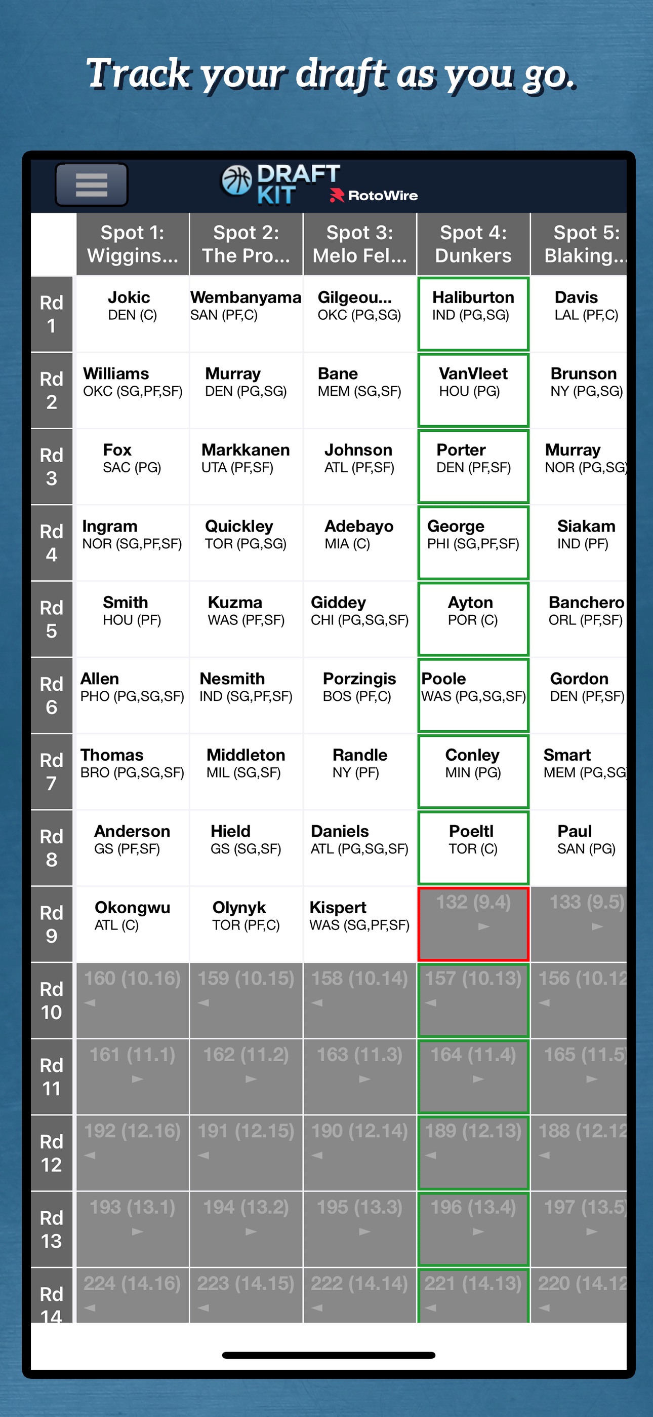 Screenshot 5 of Fantasy Basketball Draft '26