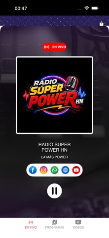 Radio Super Power HN screenshot