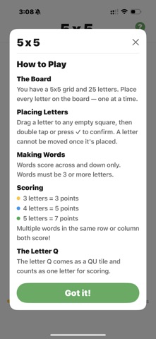 5x5 - A Word Game Screenshot 4 of 4