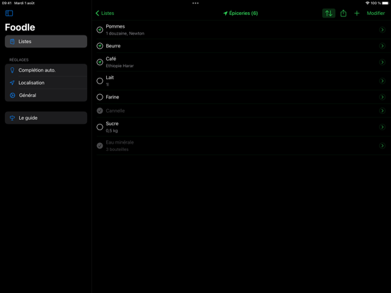Screenshot #5 pour Foodle - La liste originale