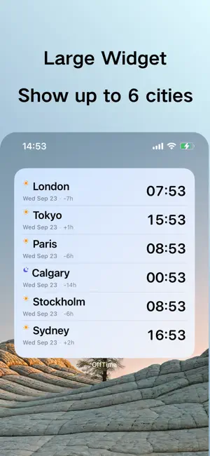OffTime - World Clock & Widget screenshot 2