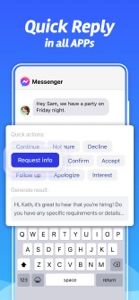 AI-Keyboard: Write, Auto Reply screenshot #2 for iPhone