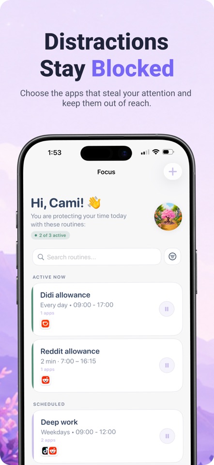 Luma: App & Site Blocker screenshot 3