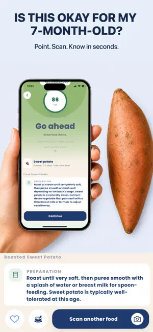 Teenybites: BLW Food Scanner screenshot 1