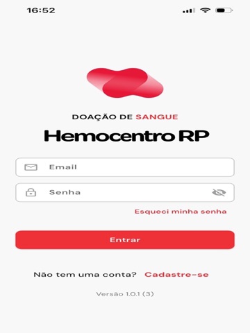 Meu HemocentroRP iPad screenshot