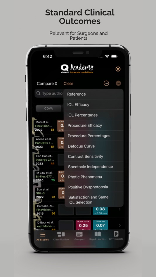 #2. IOLEvidence (Qvision Academy) (macOS) بواسطة: Qvision, Departamento de Oftalmología