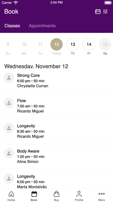 FITQOR Fitness & Pilates app screenshot 2
