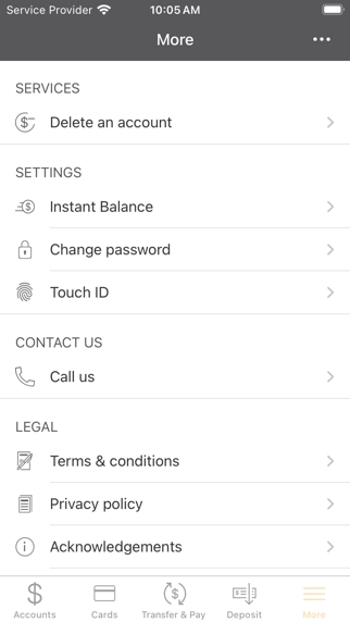 Foundation One Bank Mobile Screenshot