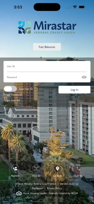 Mirastar Mobile Banking screenshot 1