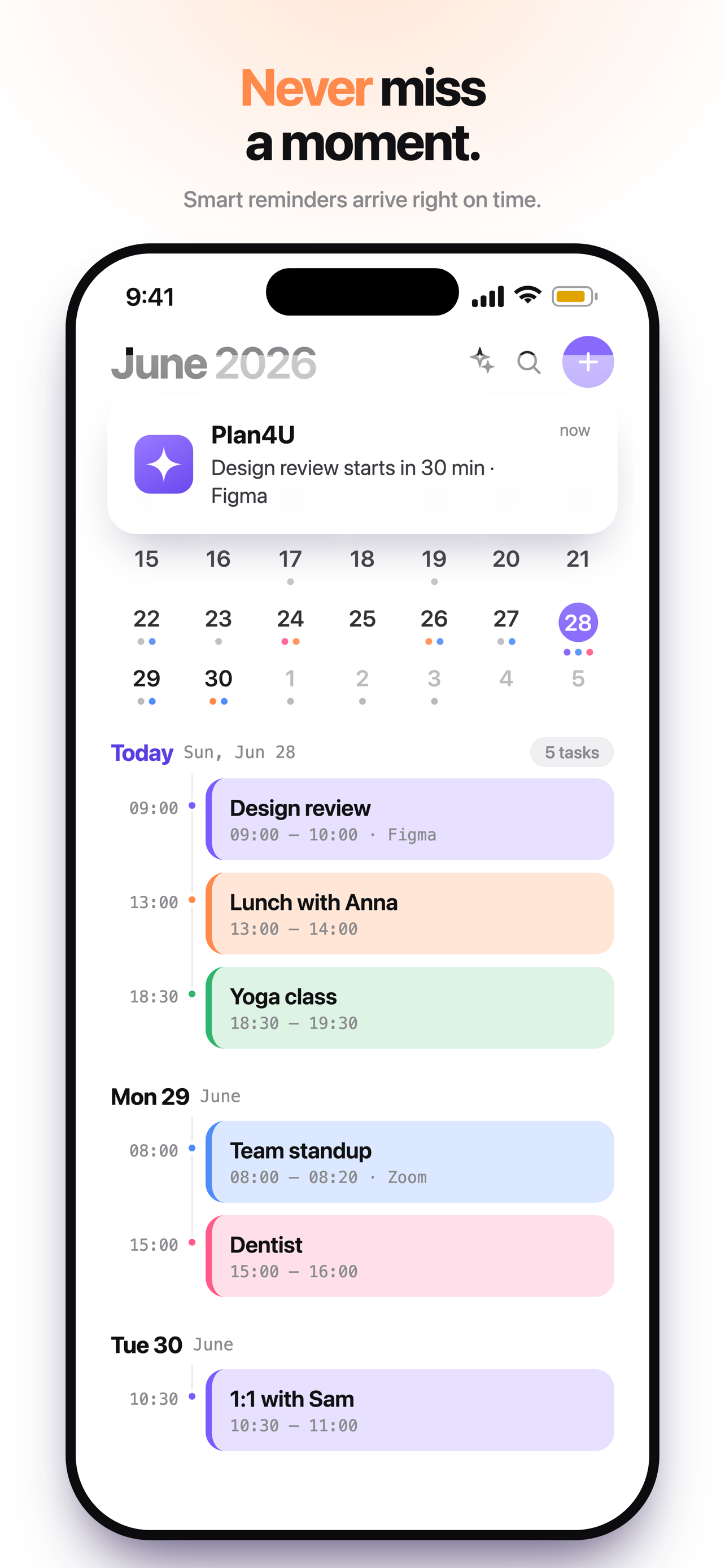 Plan4U: AI Calendar Planner screenshot 4