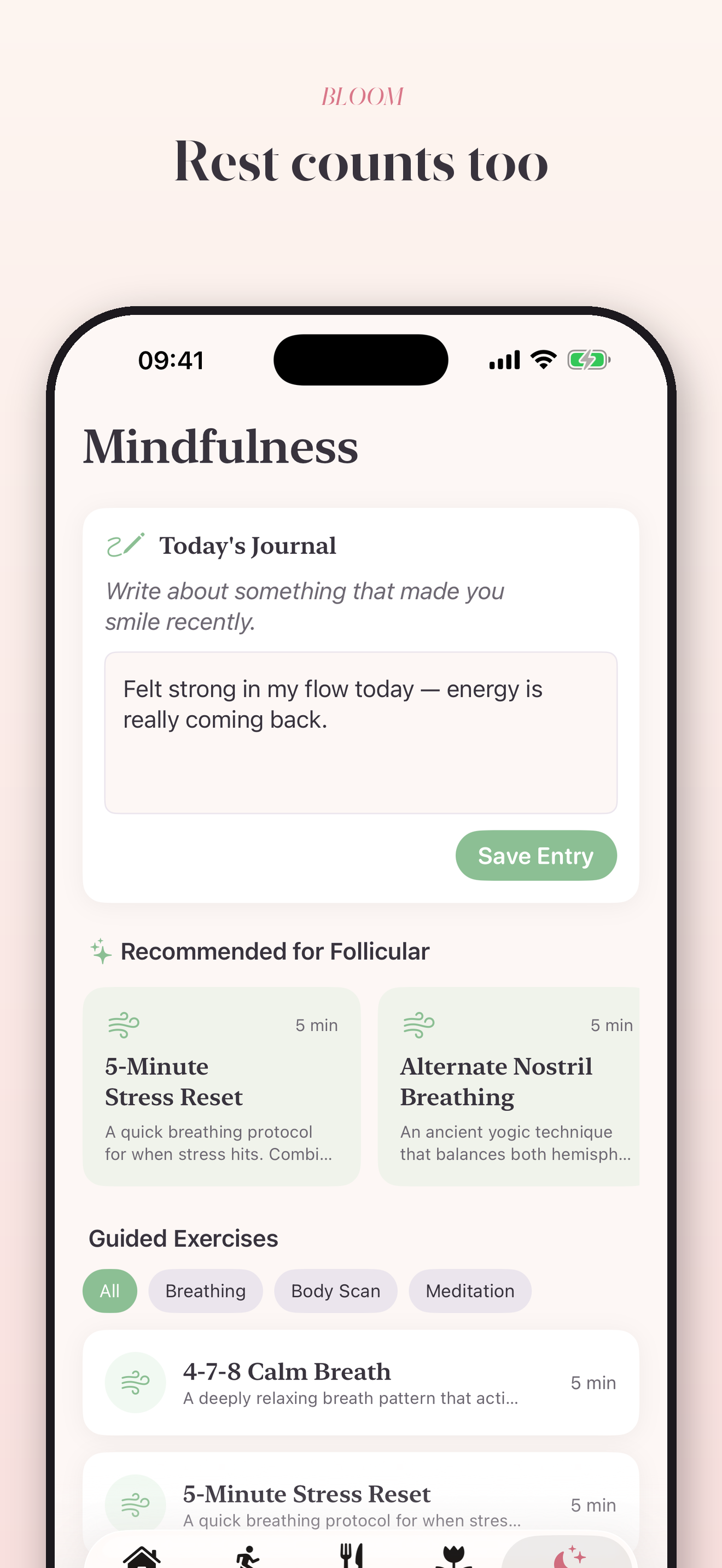 MyBloom fitness screenshot 5