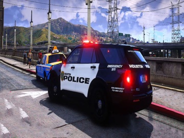 US Police Car Chase Driving 3D iPad screenshot
