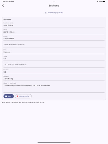 Book My Appointments iPad screenshot