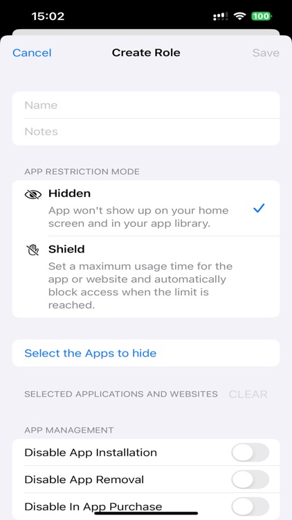 RoleTine: App Screen Time Tool