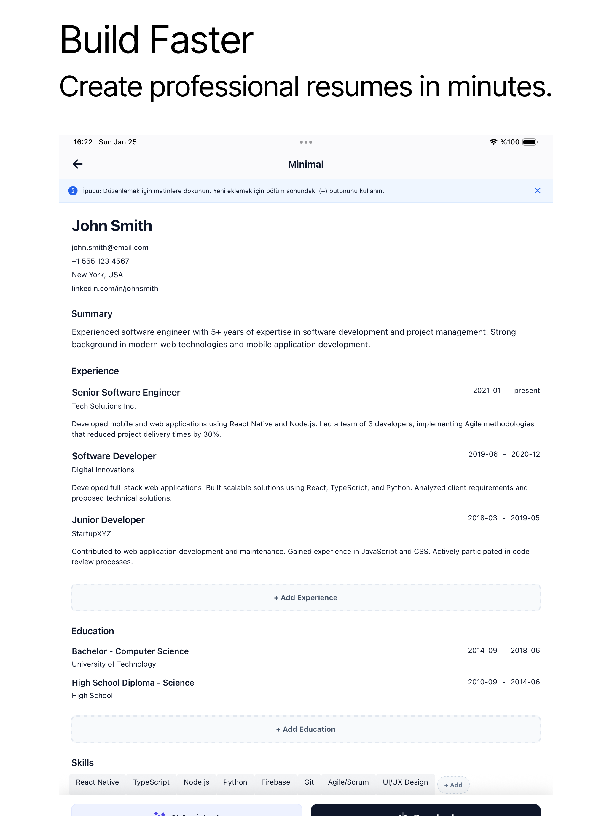 SmartCV screenshot 5