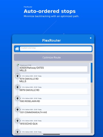 FlexRouter iPad screenshot