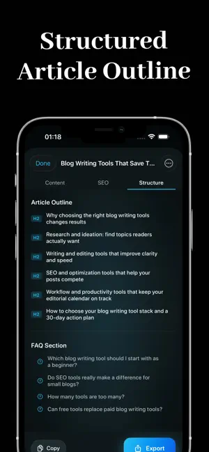 SEO AI Writer - Rankora screenshot 4