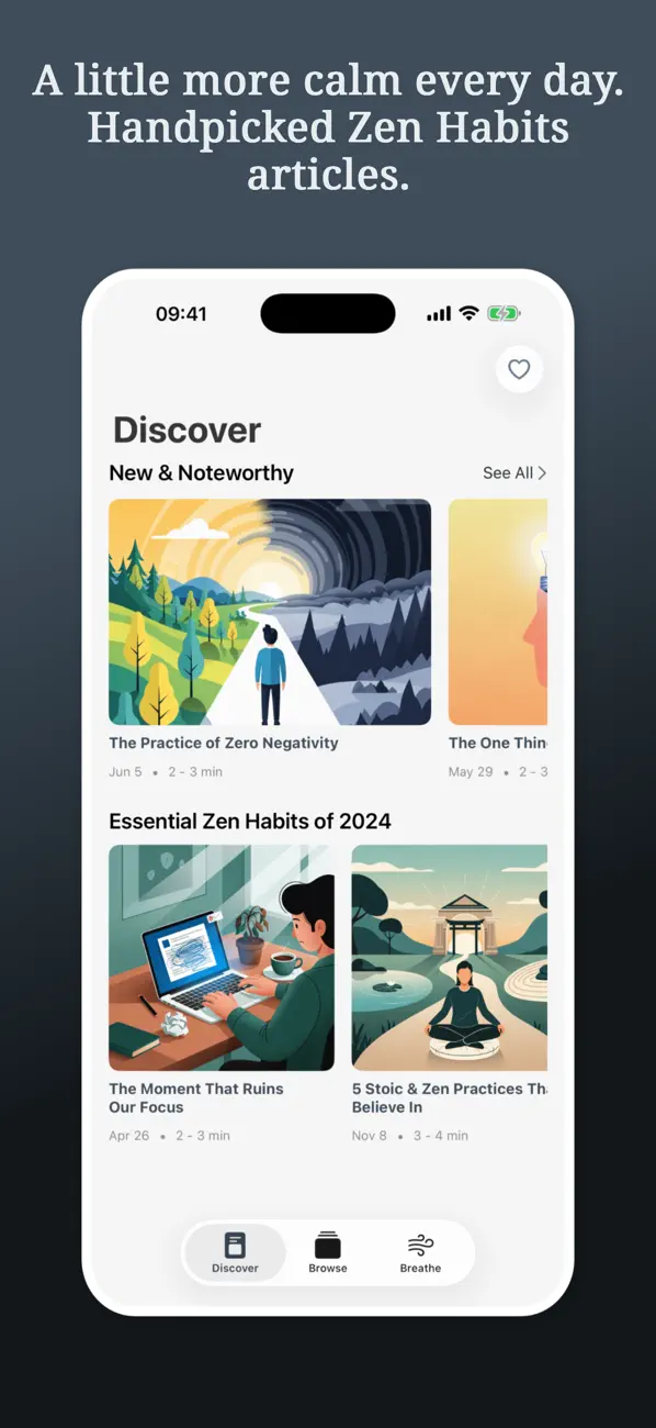 Screenshot #1 pour Zen Habits by Leo Babauta